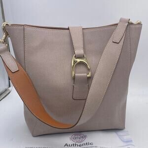 Dooney & Bourke Authenticated Ashby Saffiano Dk Pastel Pink Leather Shoulder Bag